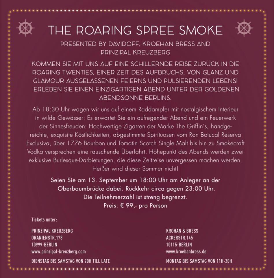 The Roaring Spree Smoke